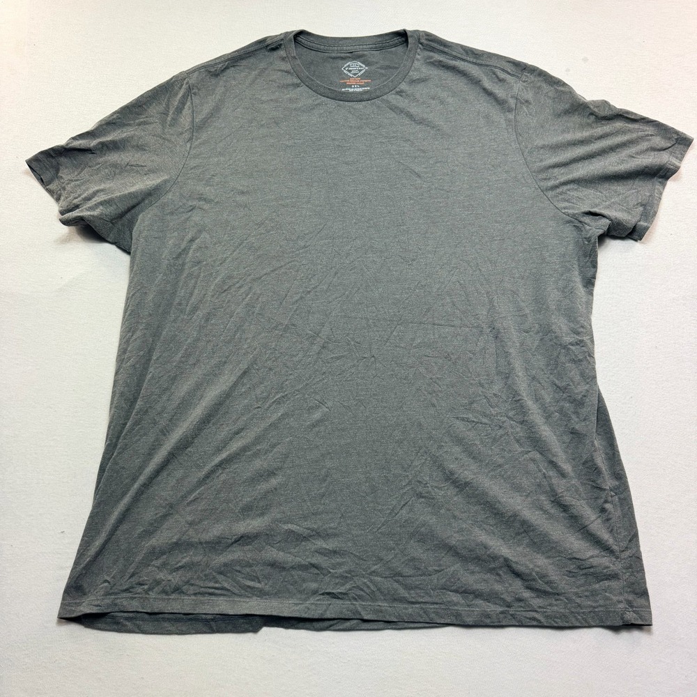 St. John's Bay T-Shirt Mens 3XL Gray Excellent Heathered Moisture Wicking Tee